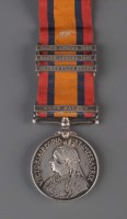 Lot 422 - A Queen's South Africa Medal awarded to 36720...