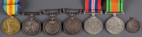 Lot 425 - A group of First and Second World War medals,...