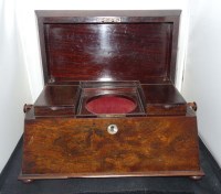 Lot 444 - An early 19th Century rosewood tea caddy, of...