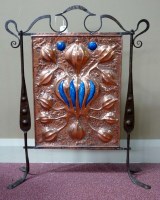 Lot 450 - An Arts & Crafts copper, wrought iron and...