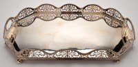 Lot 504 - An EPNS two-handled tray, of canted...