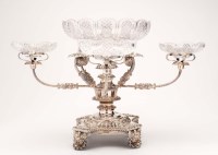 Lot 505 - A Victorian EPNS table centrepiece, fitted...