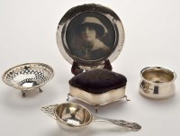 Lot 520 - A George VI tea strainer and bowl, Birmingham...