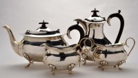 Lot 523 - A George V four-piece tea service, by Joseph...