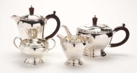 Lot 525 - An Elizabeth II four piece tea service, by...