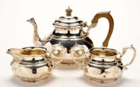 Lot 527 - A George VI three piece tea service, by Edward...