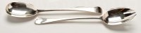 Lot 533 - Two George V salad servers, by Gold &...