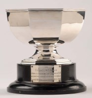 Lot 535 - A George VI presentation bowl, by Atkin Bros.,...