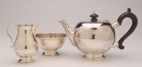 Lot 540 - An Elizabeth II three-piece bachelor's tea...