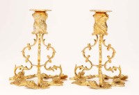 Lot 557 - A pair of mid 20th Century silver gilt...