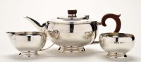 Lot 558 - A George V three-piece tea service, by Hukin &...