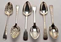 Lot 571 - Two George IV tablespoons, by John Meek,...