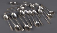 Lot 573 - Seven late Victorian teaspoons, by George...