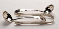 Lot 607 - A pair of George III sauce ladles, by Peter...