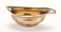 Lot 610 - A George III pap boat, maker's mark indistinct...