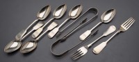 Lot 618 - Six Victorian teaspoons, by Thomas Sewell,...