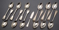 Lot 619 - Six Edwardian teaspoons, by J. Round & Sons,...