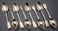 Lot 622 - Eight Victorian dessert spoons, by Thomas...