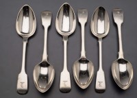 Lot 624 - Six Victorian dessert spoons, by George Adams...