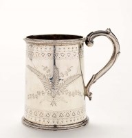 Lot 631 - A Victorian christening mug, maker's mark...