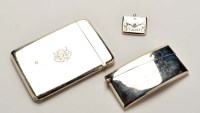 Lot 672 - A George V silver visiting card case, maker's...