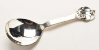 Lot 689 - A Danish serving spoon, by Horsens Solvvare...