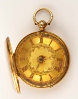 Lot 733 - A mid 19th Century gentleman's 18ct. gold open...