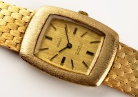 Lot 734 - Mayfair: a 9ct. gold wristwatch with...