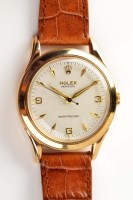 Lot 743 - Rolex Perpetual: a 9ct. gold cased wristwatch,...