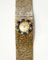 Lot 752 - Beuche Girod: a lady's cocktail watch, 9ct...