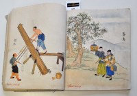 Lot 1048 - A hand-coloured album showing mainly scenes...