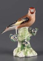 Lot 1093 - Derby: a patch marked model of a goldfinch,...