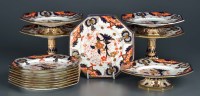 Lot 1098 - Davenport: an Imari style dessert service,...