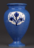 Lot 1109 - William Moorcroft: ''Forget-me-nots'' a powder...