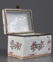 Lot 1121 - Samson: a metal mounted box, decorated in late...