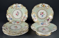 Lot 1124 - An eight piece dessert service, comprising:...