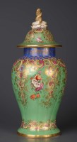 Lot 1126 - A Staffordshire pot pourri vase and cover, mid...