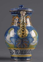 Lot 1131 - A Castelli Pharmacists Syrup jar, probably...