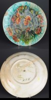 Lot 1153 - Gateshead Art Pottery: a pair of chargers,...