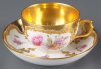 Lot 1154 - Berlin: a cabinet cup and saucer; 19th Century,...