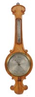 Lot 1195 - A mid 19th Century rosewood wheel barometer,...