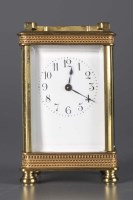 Lot 1196 - A late 19th Century French carriage clock,...