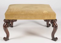 Lot 1212 - An early 19th Century rosewood stool, the...