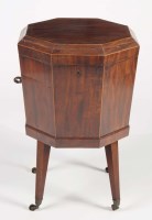 Lot 1249 - A Georgian mahogany wine cooler, with...