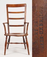 Lot 1252 - A 19th Century elm Windsor chair, by Robert...