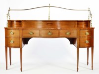 Lot 1259 - A 19th Century mahogany serpentine front...