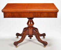 Lot 1285 - A Victorian rectangular mahogany tea table...