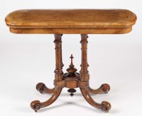 Lot 1292 - A Victorian burr walnut rectangular-shaped...