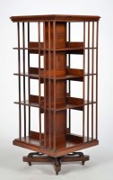 Lot 1295 - A Canadian mahogany square-shaped four-tier...