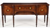 Lot 1299 - A George IV mahogany breakfront sideboard,...